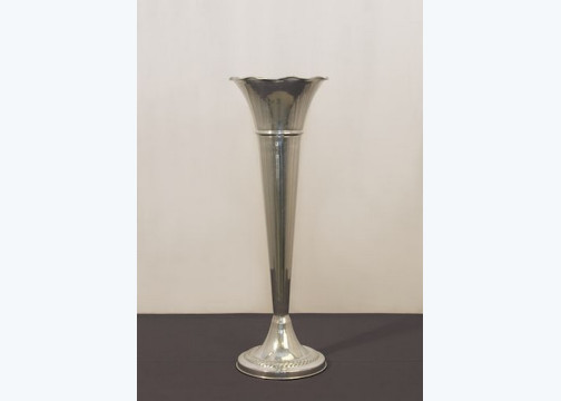 Silver Trumpet Vase